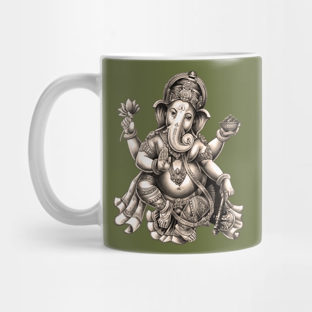 Ganesha Bali Souvenir Hindu Elephant God Yoga Ubud by Closeddoor